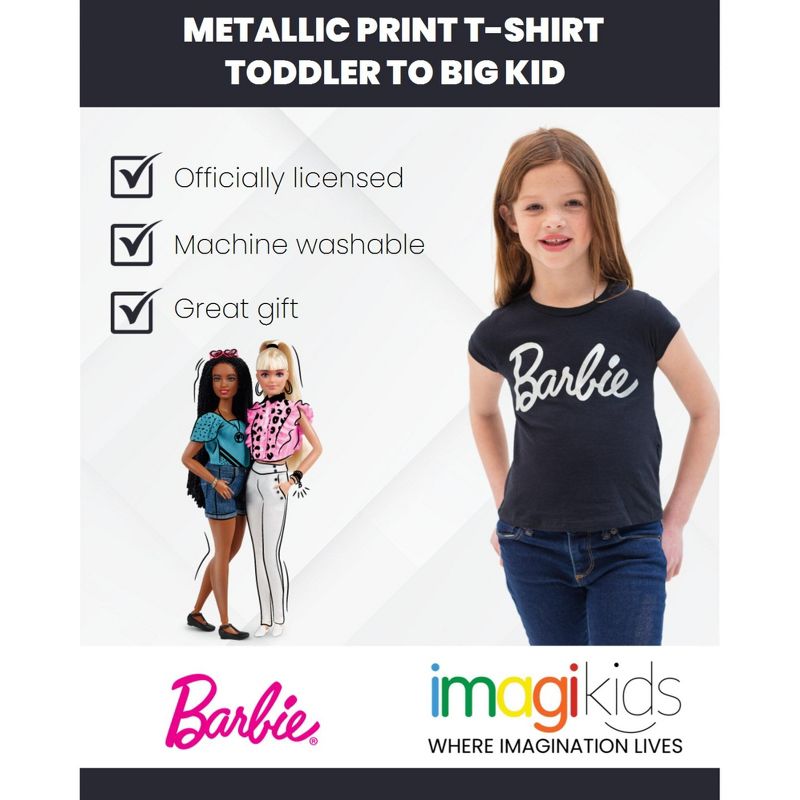Barbie Girls T-Shirt Toddler, 3 of 6