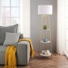 unipaws Standing Reading Light with Round Shelves - 3 of 4