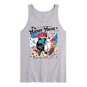 Men's Disney Mickey Mouse Yin Yang Graphic Tank Top - Athletic Heather - 2 X-Large - 1 of 2