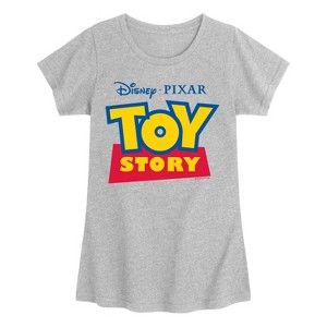 Girls' - Toy Story - Logo Fitted Short Sleeve Graphic T-Shirt - 1 of 3
