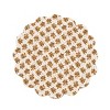 C&F Home Estelle Round Quilted Reversible Floral Damask Placemats Set of 6, 17" - 4 of 4
