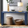 GlasFlength Console Tables with Curved Legs, ModernLuxe, Simplicity Rectangle Console Table, for Living Room, Blue, 60"*15"*32" - 2 of 4