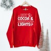 Simply Sage Market Women's Graphic Sweatshirt Hot Cocoa and Christmas Lights - 2 of 2