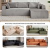 Whisen 2-Piece L-Shaped Sectional Compression Sofa with Soft Corduroy Fabric, No Assembly Required - 3 of 4