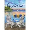 Briarwood Lane Waterfront Retreat Nautical House Flag Summer Welcome Adirondack Chairs 28"x40" - 3 of 4