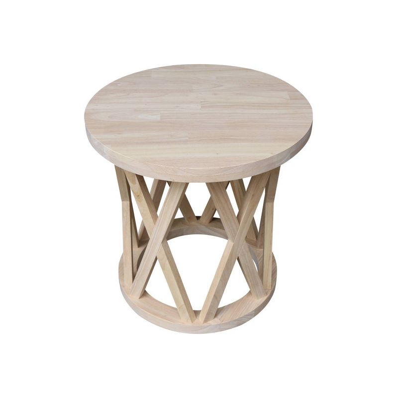 24" Ceylon Round End Table - International Concepts, 5 of 8