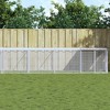 vidaXL Chicken Cage Light Grey Galvanized Steel Large Durable - 2 of 4