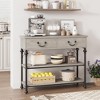 Console Tables for Entryway, Small Entryway Table with 2 Drawers, Narrow Console Table with Storage Shelves - 2 of 4