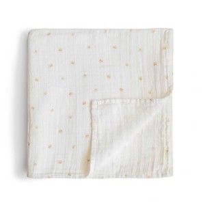 Mushie Organic Cotton Muslin Swaddle Blanket - 1 of 4