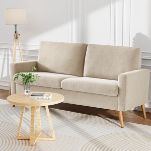Vipbear 68" Loveseat Sofa,Modern Love Seat Couches for Living Room,Small Couch for Bedroom Office,Comfy Couch with Spring Cushion,Tool-Free Assembly - 1 of 4