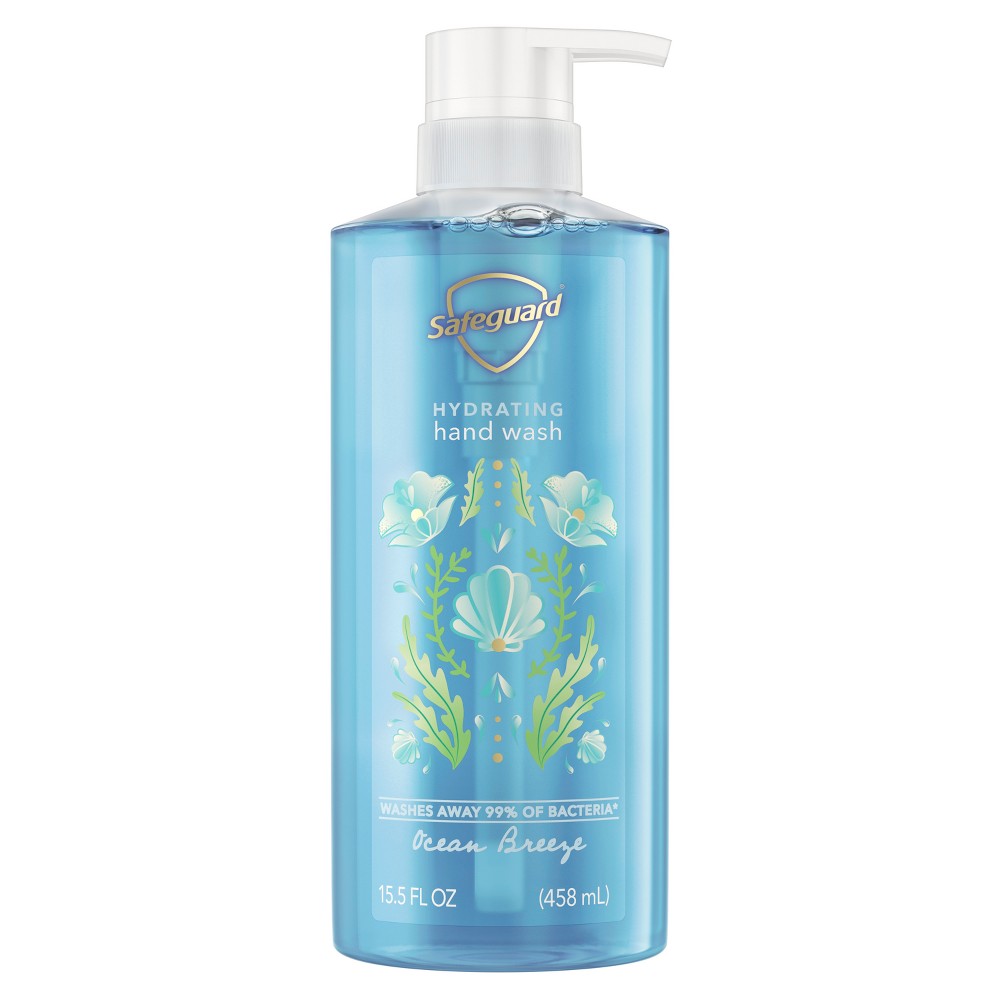 Photos - Shower Gel Safeguard Liquid Hand Soap Ocean Breeze - 15.5 fl oz 
