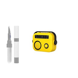 HTUTWOO Vintage Mini Radio Earphone Case for AirPods 4, Radio Wireless Charging AirPods 4 Cover Protector Earbud Protective Case - 1 of 4