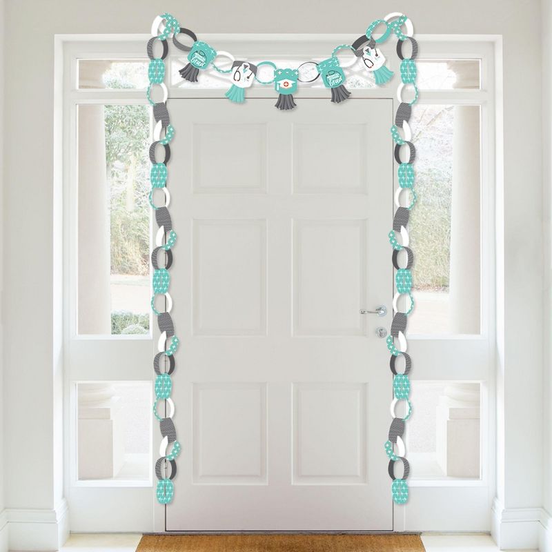 Big Dot of Happiness Medical School Grad - 90 Chain Links and 30 Paper Tassels Decor Kit- Doctor Graduation Party Paper Chains Garland - 21 feet, 3 of 8