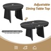 Retro 5-Pc Extendable Round Dining Set: Table & 4 Chairs, Space-Saving for Kitchens & Dining Rooms - 3 of 4
