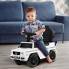 Infans 3 in 1 Ride on Push Car Mercedes Benz G350 Stroller Sliding Car w/ Canopy - 3 of 4