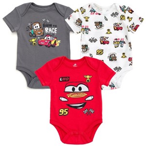 Disney Baby Girls 3 Pack Bodysuits Newborn to Infant Sizes (Newborn - 24 Months) - 1 of 4