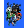 Justice League Heroes Charging Boy's Royal Blue T-shirt - 2 of 3