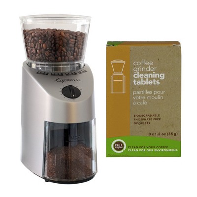 Capresso 560.04 Infinity Conical Burr Coffee Grinder with Cleaning Tablets