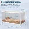 Hamster Cage Chewproof, Large Hamster Cages and Habitats with Stackable Design, Openable Top, Small Animal Habitats for Gerbil Mouse - 4 of 4