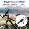 Bike Rearview Mirror 55x41mm Adjustable | Front Handlebar Bike Mirror Black for Bicycle Mountain Road Bike 1 Pcs - 2 of 4