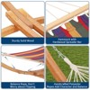 GustoWave Wood Hammock Stand Only,Universal Wood Hammock Stand with Chains and Carabiners,Curved Wood Hammock Stand for Outside Patio Backyard Indoor - 3 of 4