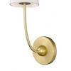 Shannon Collection Wall Sconce - Classic Design with Brushed Nickel Steel & Fabric Shade - 3 of 4