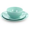 Gibson 12 Piece Melamine Dinnerware Set in Blue - 2 of 4
