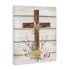 Stupell Industries Spiritual Easter Cross Spring Blossoms Canvas Wall Art - 3 of 4