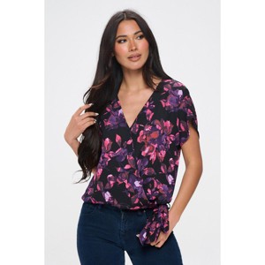 WEST K Women's Dallas Side-Tie Dolman Sleeve Top - 1 of 4