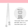 Unique Bargains ABS Non-Slip Adjustable Invisible Clear Bra Shoulder Strap with Stainless Steel Hook Transparent 3 Pair - 4 of 4