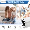 Nispira 3-in-1 True HEPA Activated Carbon Replacement Filter Compatible with Sensibo Pure Air Purifier, 1 Pack - 2 of 4