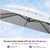 PURPLE LEAF Cantilever Patio Umbrella Outdoor Offset Umbrella with 3 Years Fade Resistance Recycled Fabric With Base - 4 of 4