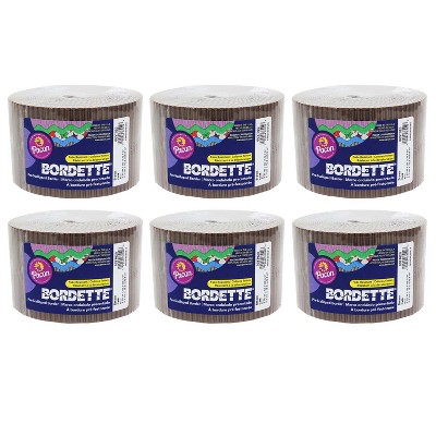 Bordette® Decorative Border, Brown, 2-1/4" x 50', 6 Rolls