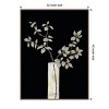 Amanti Art Modern Floral On Black I by Elizabeth Medley Framed Canvas Wall Art - 4 of 4