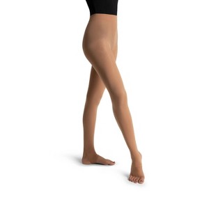Capezio Women's Ultra Soft Self Knit Waistband Stirrup Tight - 1 of 3
