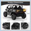 Garvee 24V Kids Ride On Dump Truck with Electric Bed, 2-Seater 4WD Ride Truck w/ Remote Control, Music, LED, Shovel, Gift for Boys & Girls - 2 of 4