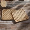 Burlap Natural Pot Holder Set of 2 8x8 - 3 of 4