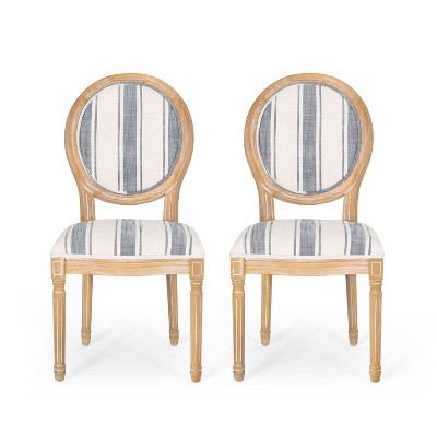 French country clearance fabric dining chairs