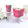 Big Dot of Happiness Chic Happy Birthday - Pink, Black and Gold - Birthday Party Favor Popcorn Treat Boxes - Set of 12 - 3 of 4