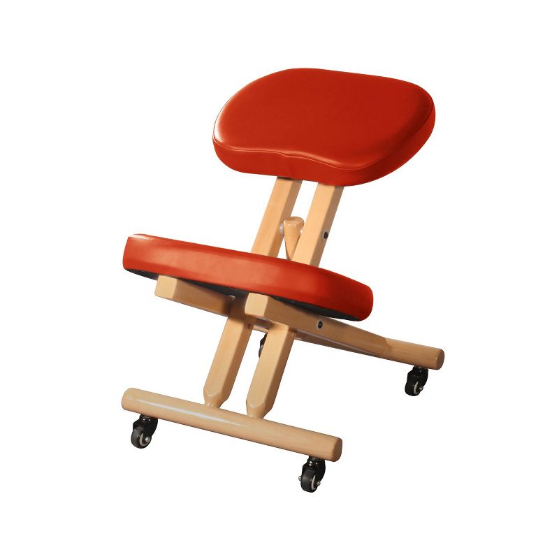 Master Massage Comfort Plus Wooden Kneeling Posture Chair, 1 of 4