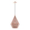 Livex Lighting Aberdeen 1 - Light Pendant in  Rose Gold - 2 of 4