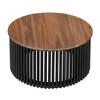 30" Acacia Round Coffee Table - 3 of 4