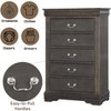 NicBex 5 Drawer Vertical Dresser for Bedroom,Chest of Drawers with Metal Handles for Living Room,Entryway,Hallway - 4 of 4