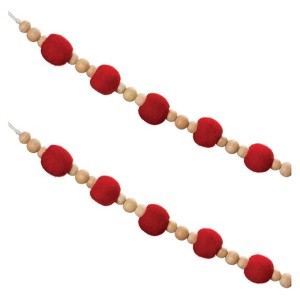 Melrose Ball String Garland (Set of 2) - 1 of 3