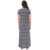 Just Love Womens Stripe Maxi Dress Knit Jersey T-Shirt Dress for Women - 3 of 3