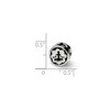 Black Bow Jewelry Sterling Silver Yoga Lotus Bead Charm - 2 of 3