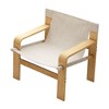 NicBex Modern Accent Chair Linen Fabric Reading Chair with Solid Wood Frame, Comfy Armchair for Living Room, Detachable and Washable - 3 of 4