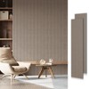 SMARTSTANDARD 105.9 in. x 20.47 in. x 0.9 in. Slat Wood Acoustic Sound Absorbing 3D Decorative Wall Paneling, 2-Pack - 2 of 4