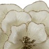Northlight 24" Glittered Cream Magnolia Christmas Stem Spray - 4 of 4