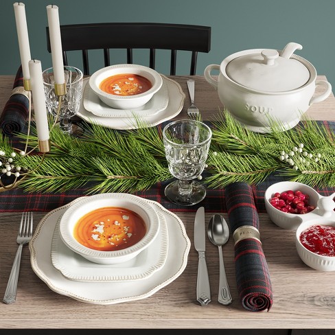 Flatware Set Antique-Finish Stainless Steel - Hearth & Hand™ with Magnolia